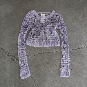 Anna Sui x Free People Lavender / Lilac Mohair Sweater